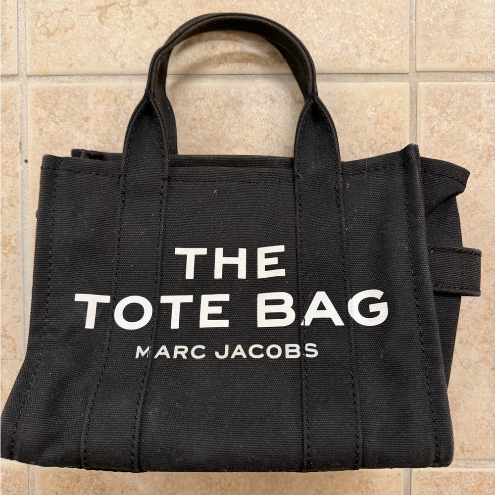 Marc Jacobs The Tote Bag - Black Canvas Tote Mini